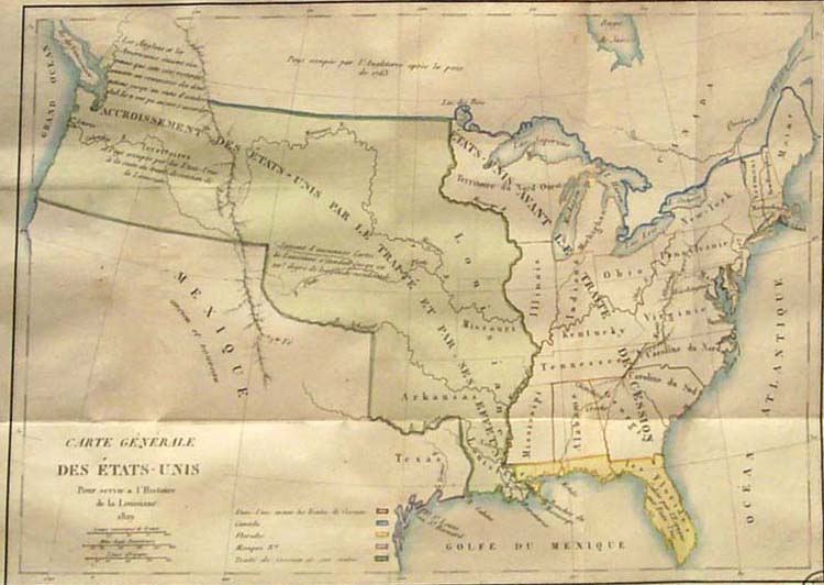 General Map of North America by Collot, 1796.